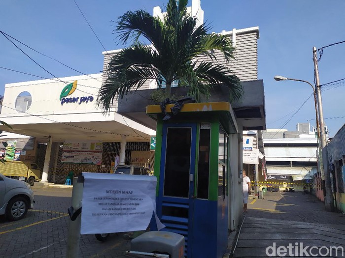 Pasar Gondangdia masih dtitutup