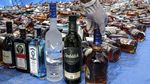 9.600 Botol Miras Ilegal dari Singapura Dimusnahkan