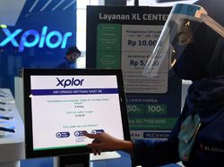 Potret Penerapan Protokol Kesehatan di Gerai XL