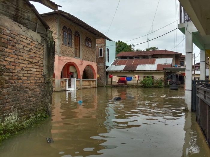 Banjir di Medan Maimun (Ahmad Arfah-detikcom)