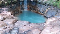 Wisata Curug Kembar Binuang ini terbilang baru baru di Ciamis. (Dadang Hermansyah /detikcom)