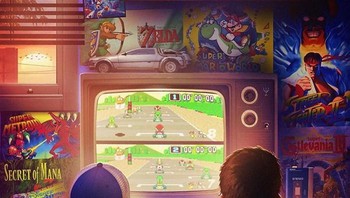 Seruny balapan Super Mario Kart. Foto: Rachid Lotf