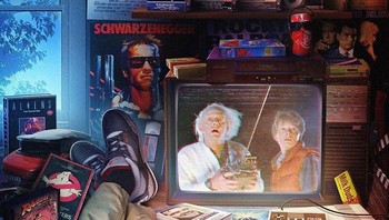  Belum ada layanan streaming ataupun DVD, dulu nonton film pakai VHS.  Foto: Rachid Lotf