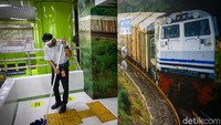 Penumpang juga harus mencuci tangan di stasiun, jaga jarak hingga mengikuti tanda-tanda yang sudah disediakan di stasiun maupun di kereta.
