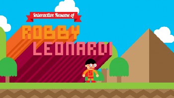 Resume dengan membuat video game?! Tanya Robby Leonardi menciptakan resume game mirip Super Mario. Foto: Robby Leonardi via Social Talent