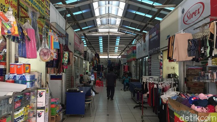 Kondisi Pasar Gondangdia yang kembali dibuka