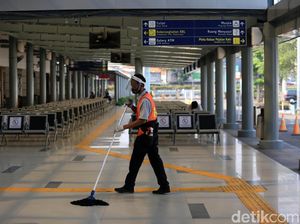 Stasiun Senen Sudah Terapkan New Normal