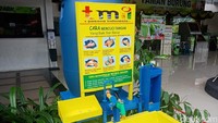 TMII telah menyediakan sejumlah wastafel di beberapa titik. Salah satunya di depan wahana Taman Burung ini. (Foto: Putu Intan/detikcom)