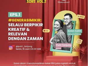 Axton Salim Ungkap Cara Kreatif Milenial Ikuti Perubahan Zaman