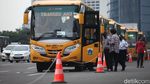 50 Bus Sekolah Diperbantukan Angkut Penumpang KRL