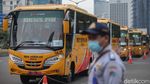 50 Bus Sekolah Diperbantukan Angkut Penumpang KRL
