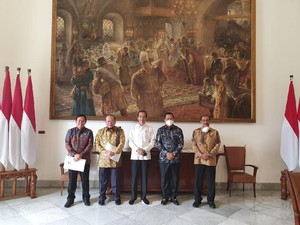 Bertemu Jokowi di Bogor, Ini yang Dibahas Para Pimpinan DPD RI