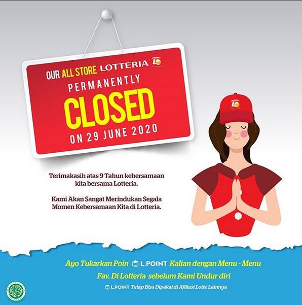 Lotteria Tutup 29 Juni