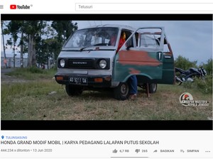 Modifikasi Suzuki ST Dicangkok Mesin Honda Legenda