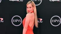Buat yang belum kenal, ini adalah pegolf Paige Spiranac. (Foto: AFP/Alberto E. Rodriguez)