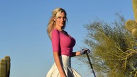 Kehadiran Paige di dunia golf acapkali dicibir sejumlah kalangan, salah satunya karena ia dituding cuma menjual fisik. (Foto: Instagram @_paige.renee)