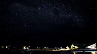Suasana malam hari di Pulo Cinta Eco Resort di Kabupaten Boalemo, Gorontalo, Kamis (18/6/2020).