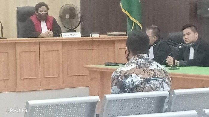 Sidang vonis kasus KDRT oleh oknum polisi di Bengkulu (Hery-detikcom)