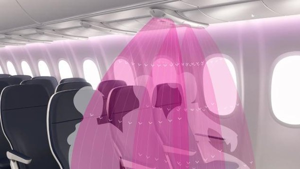 Foto: Perisai Udara, Teknologi Baru Tangkal Corona di Pesawat