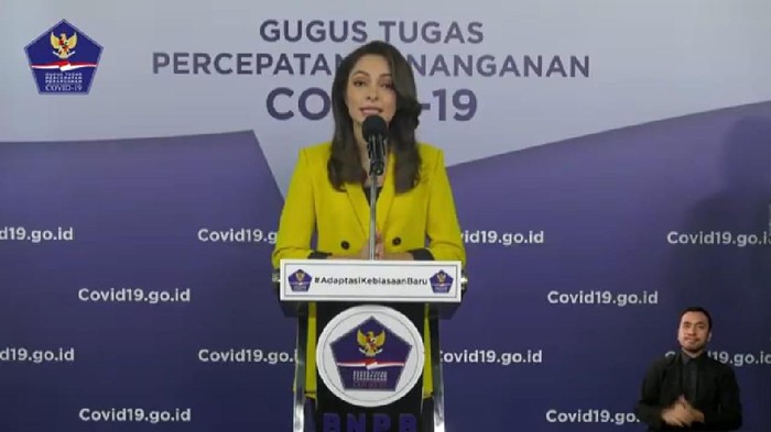 Anggota Tim Komunikasi Publik Gugus Tugas Nasional, dr Reisa Broto Asmoro (dok. BNPB)