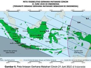 7 Daerah di Jatim Ini Tak Bisa Melihat Gerhana Matahari Cincin