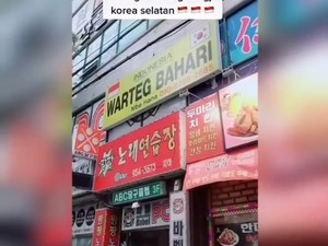 Keren! Warteg Bahari di Korea Jual Ayam Geprek hingga Siomay