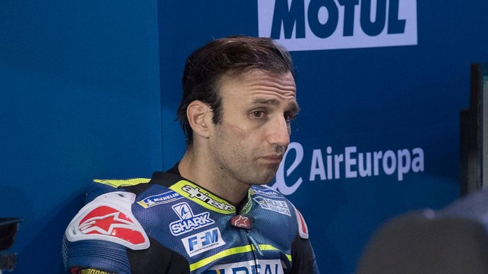 DOHA, QATAR - FEBRUARY 24: Johann Zarco of France and Reale Avintia Racing looks on in box during the MotoGP Tests at Losail Circuit on February 24, 2020 in Doha, Qatar. (Photo by Mirco Lazzari gp/Getty Images)