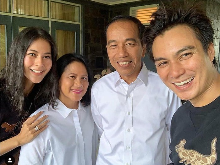 Baim Wong bersama Jokowi