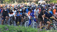 Penampakan kepadatan warga pada CFD Minggu (21/6) lalu.