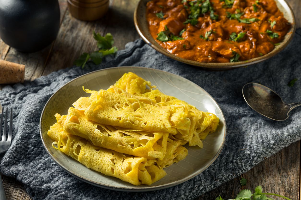 Homemade Malaysian Net Crepe Roti Jala Ready to Eat