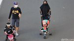 Potret Anak-anak Wara-wiri di CFD Jakarta