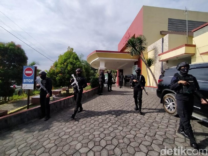 Suasana RSUD Karanganyar pascapenyerangan yang menyasar Wakapolres Karanganyar Kompol Busroni, Minggu (21/6/2020).