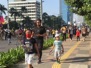 Sudah Dilarang, Anak di Bawah 9 Tahun Masih Ikut CFD di Bundaran HI
