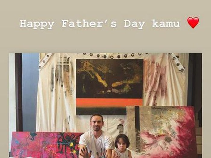 Bunga Citra Lestari Bunga Citra Lestari ucapkan hari ayah ke ashraf