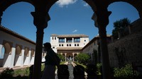 Rencananya, Alhambra akan dibuka untuk turis Internasional saat perbatasan Spanyol dibuka, yaitu tanggal 1 Juli 2020. (Jorge Guerrero/AFP)