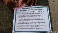 Sejumlah protokol kesehatan pun diterapkan di kawasan tersebut usai kembali dibuka untuk umum.