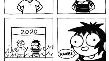 Rasanya sulit untuk optimis di tahun berat ini, jangan mau bersimpuh ke pesimis! Foto: Sarah Andersen via 9Gag