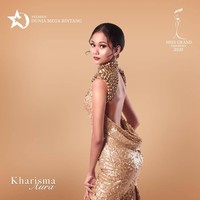 Kharisma Aura meraih gelar Miss Grand Indonesia 2020. Acara grand final tersebut diselenggarakan di Goodrich Suites, Artotel Portofolio, Jakarta. Di tengah pandemi, acara tersebut tidak bisa ditonton secara langsung, namun melalui Youtube MOP Channel.  Foto: dok. Instagram