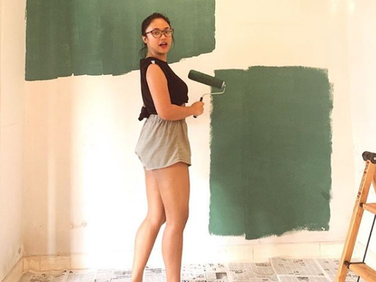 Intip Beberapa Sudut Rumah Marion Jola, Temboknya Dicat Sendiri