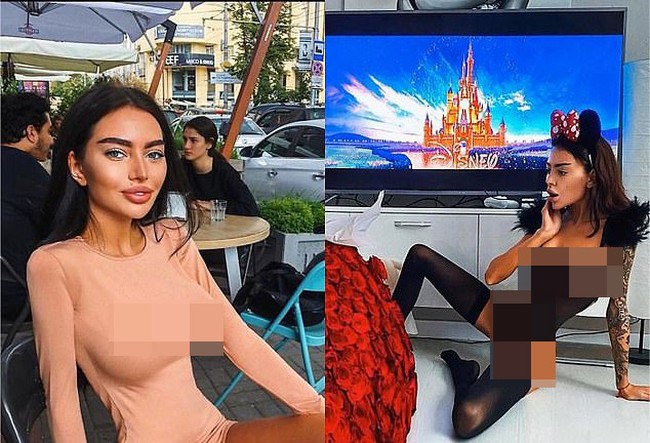 Ada yang aneh dalam foto ini? Mungkin tadinya sang wanita berniat untuk mengedit tubuhnya agar lebih ramping.Tapi karena diedit secara berlebihan, wanita ini malah jadi terlihat sangat kurus. Foto: dok. Bored Panda/unknown-person