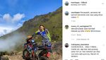 Aksi Doni Tata dan Crosser Cantik Trabas di Gunung Sumbing