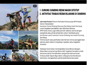 Doni Tata Cs Dihukum Tanam 11.500 Pohon di Gunung Sumbing