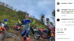 Aksi Doni Tata dan Crosser Cantik Trabas di Gunung Sumbing