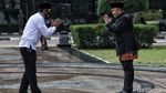 Upacara HUT DKI dengan Physical Distancing