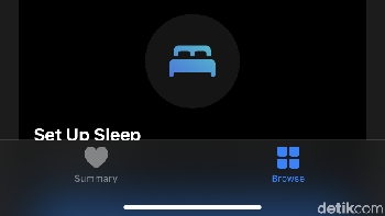 Kini aplikasi Health bisa memantau kualitas tidur. Foto: Adi Fida Rahman/detikINET