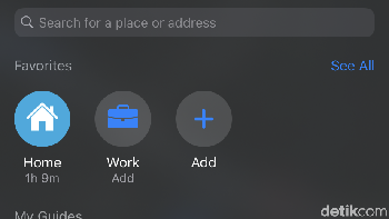 Fitur Guide di Maps. Foto: Adi Fida Rahman/detikINET