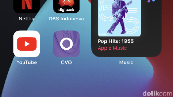 Tampilan Home Screen iOS 14. Foto: Adi Fida Rahman/detikINET