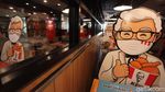 Kini Makan Ayam Ditemani Colonel Sanders Loh!