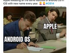 Meme Pengguna Android Tertawakan iOS 14