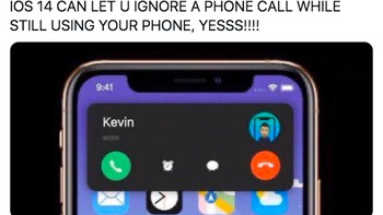 Kemudian panggilana telepon di iOS 14 diminimalisir. Foto: istimewa